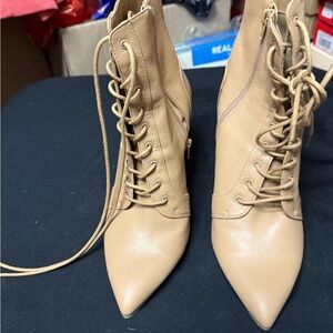 Bar III Tan Lace-Up Boots